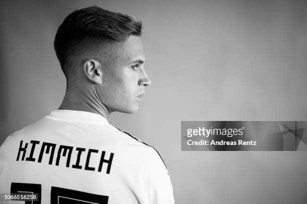 Joshua Kimmich, player of football club Bayern Munich, is photographed on September 13, 2018 in Starnberg, Germany.