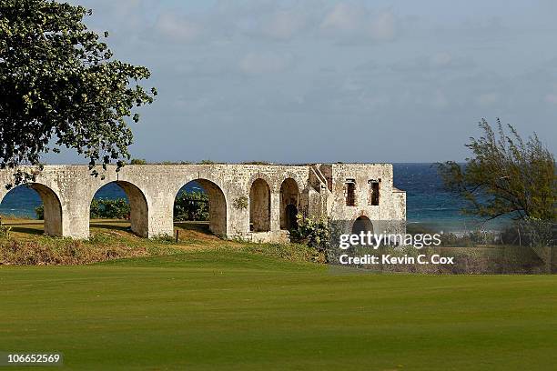 General view of the course is seen during the first round of The Mojo 6 Jamaica LPGA Invitational at Cinnamon Hill Golf Course on April 15, 2010 in...