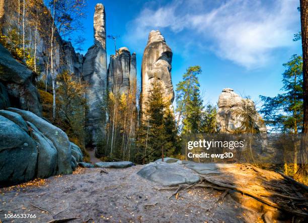 parc national adrspach-teplice rocktown - czech republic photos et images de collection