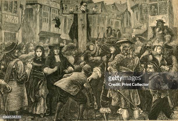 Titus Oates in the Pillory' . Oates , an Anglican priest, fabricated an imaginary popish plot against the government and was condemned by Judge...
