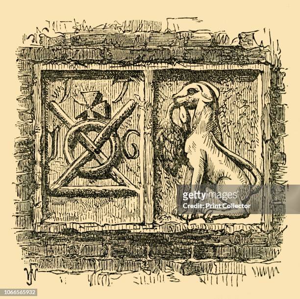 Old Sign of the Dog and Duck.', . The Dog and Duck tavern stood on the site of what later became the Bethlem Royal Hospital in Southwark, south...