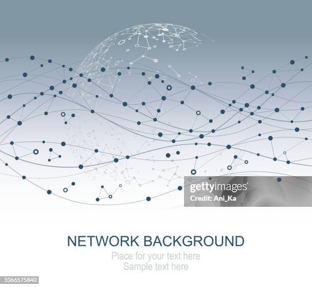 abstract network - communication stock illustrations