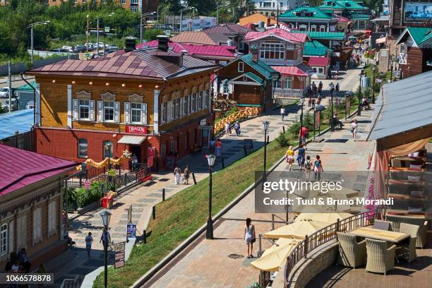 russia, siberia, irkutsk, new 130 kvaral area - irkutsk stock pictures, royalty-free photos & images