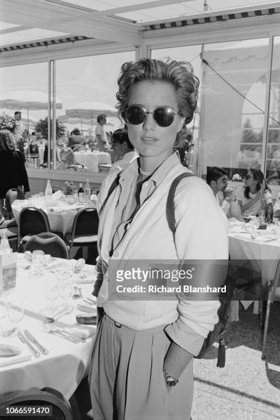 American actress and producer Téa Leoni, Cannes, France, 22nd May 1985.