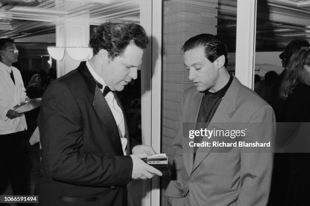 American film producer Harvey Weinstein at the 1989 Cannes Film Festival, France, May 1989. 'Sex, Lies and Videotape' distributed by Weinstein's...