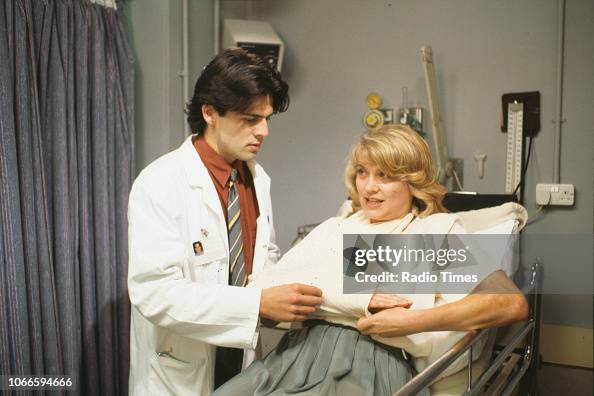 Actors Jason Riddington and Amanda Redman in a scene from episode ...