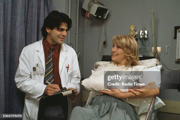 Actors Jason Riddington and Amanda Redman in a scene from episode ...