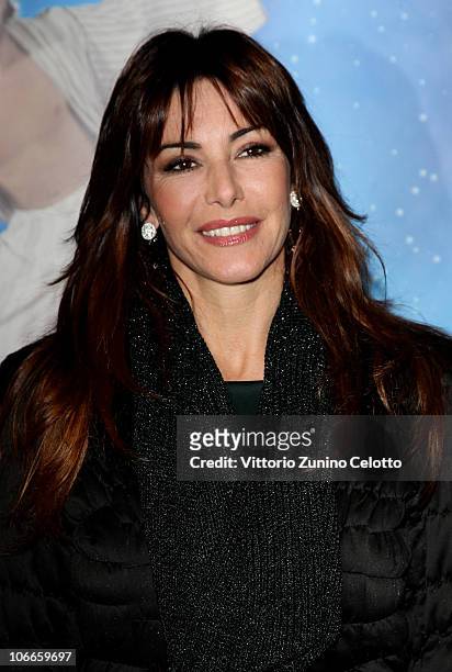 Emanuela Folliero attends the "Aladin" The Musical Red Carpet held at Teatro Nuovo on November 9, 2010 in Milan, Italy.