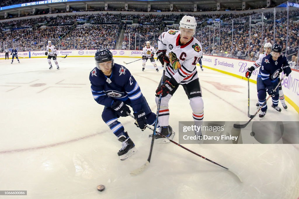 Chicago Blackhawks v Winnipeg Jets