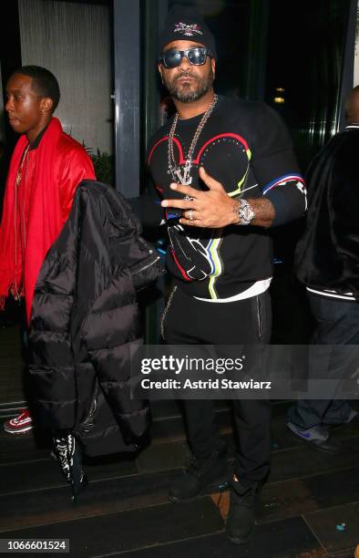 Rapper Jim Jones attends Meek Mill and PUMA celebrate CHAMPIONSHIPS album release party at PHD at the Dream Downtown on November 29, 2018 in New York...