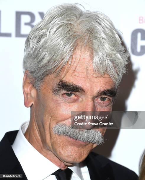 Sam Elliott arrives at the 32nd American Cinematheque Award Presentation Honoring Bradley Cooper at The Beverly Hilton Hotel on November 29, 2018 in...