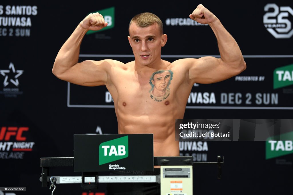 UFC Fight Night: Weigh-ins