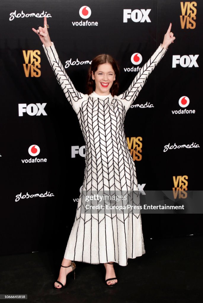 Georgina Amoros attends 'Vis A Vis' photocall at Santo Mauro Hotel on