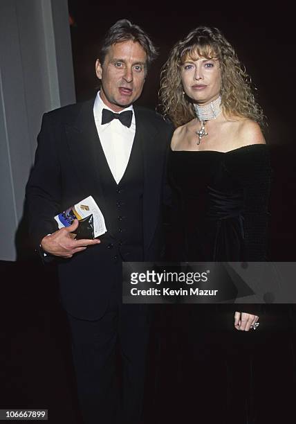 Michael Douglas and Diandra Douglas circa 1990 in New York City.