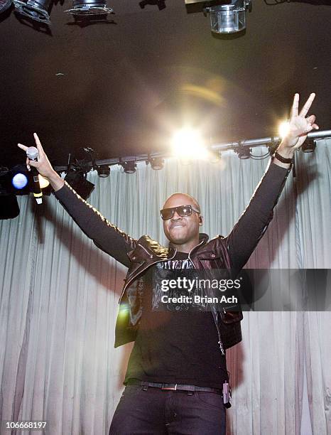 Musical artist Taio Cruz attends the Taio Cruz album release party hosted by Z100 and MySpace Music at Canal Room on June 1, 2010 in New York City.