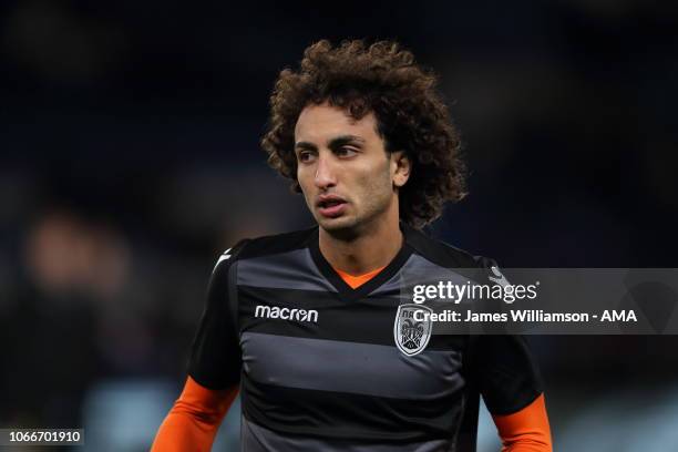 Amr Warda of PAOK Thessaloniki during the UEFA Europa League Group L match between Chelsea and PAOK at Stamford Bridge on November 29, 2018 in...