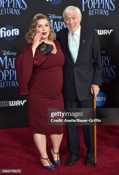 Dick Van Dyke and Arlene Silver attend the premiere of Disney's 'Mary Poppins Returns' at El Capitan Theatre on November 29, 2018 in Los Angeles,...