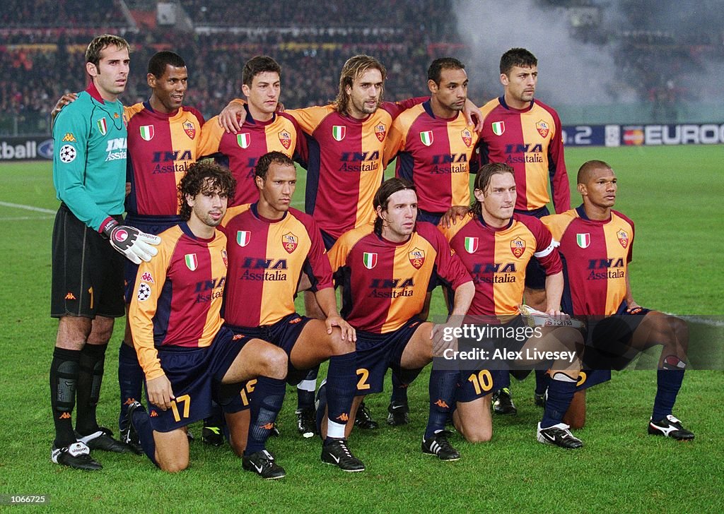 Team Color Roma Roma team group before the UEFA Champions League Group B match... News ...