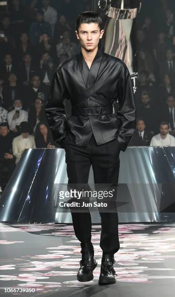 Prince Nikolai of Denmark walks runway during the Dior Pre-Fall 2019 Men's Collection show on November 30, 2018 in Tokyo, Japan.