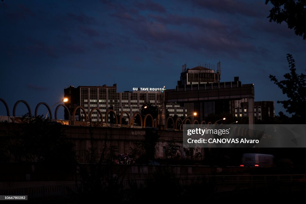 Gustav Rouss Cancerology center Gustave-Roussy in Paris on November 12, 2018. News ...