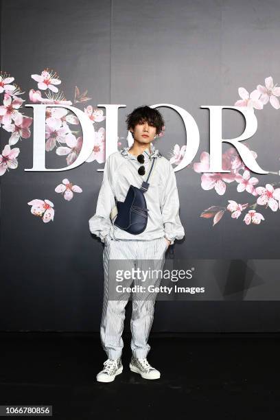 Masato Hanazawa attends the photocall at the Dior Pre Fall 2019 Men's Collection on November 30, 2018 in Tokyo, Japan.