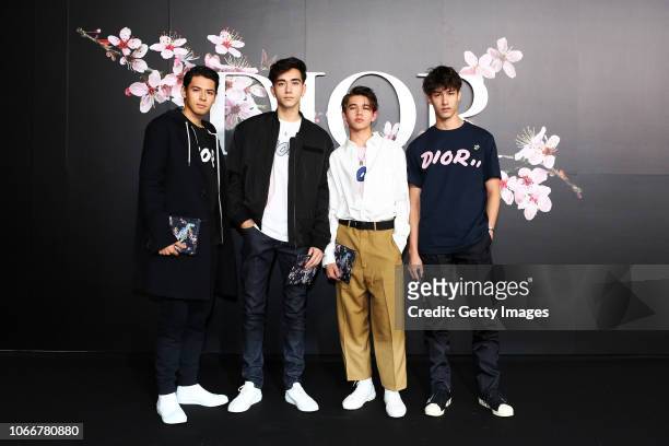 Intersection attends the photocall at the Dior Pre Fall 2019 Men's Collection on November 30, 2018 in Tokyo, Japan.