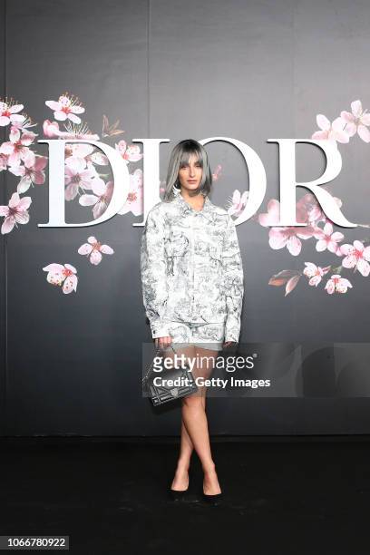 Fiona Zanetti attends the photocall at the Dior Pre Fall 2019 Men's Collection on November 30, 2018 in Tokyo, Japan.