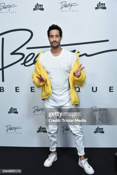 Sami Slimani during the launch of Beetique by Dagi Bee at Spindler & Klatt on November 29, 2018 in Berlin, Germany.