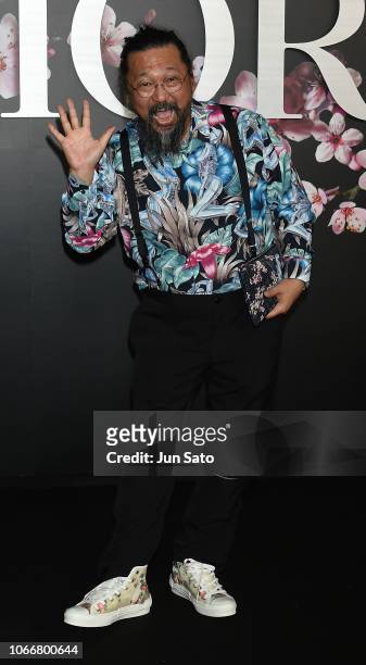 Artist Takashi Murakami attends the photocall for Dior Pre-Fall 2019 Men's Collection at Telecom Center on November 30, 2018 in Tokyo, Japan.