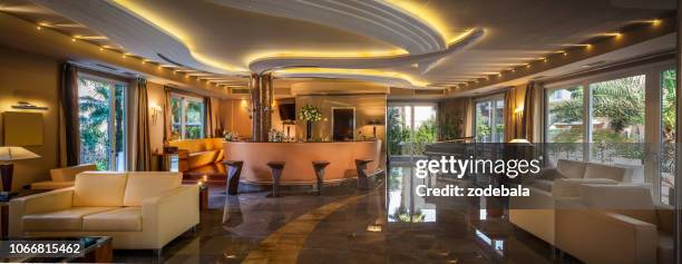 trendy modern bar in a hotel - bar interior stock pictures, royalty-free photos & images