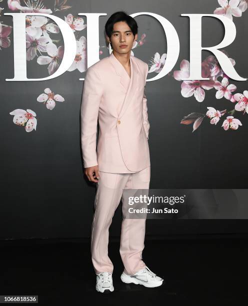 Actor Kenshi Okada attends the photocall for Dior Pre-Fall 2019 Men's Collection at Telecom Center on November 30, 2018 in Tokyo, Japan.