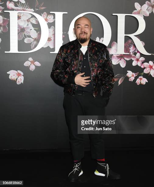 Wyman Wong attends the photocall for Dior Pre-Fall 2019 Men's Collection at Telecom Center on November 30, 2018 in Tokyo, Japan.