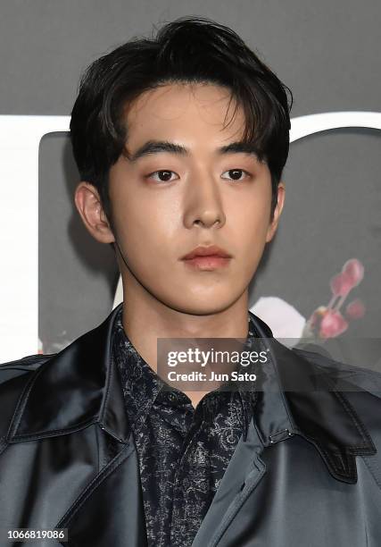 South Korean actor/model Joo Hyuk Nam attends the photocall for Dior Pre-Fall 2019 Men's Collection at Telecom Center on November 30, 2018 in Tokyo,...