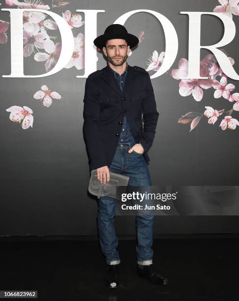 Pelayo Diaz attends the photocall for Dior Pre-Fall 2019 Men's Collection at Telecom Center on November 30, 2018 in Tokyo, Japan.