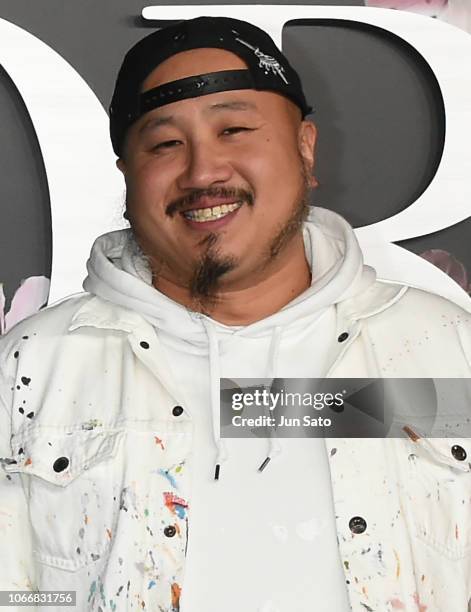 Artist MADSAKI attends the photocall for Dior Pre-Fall 2019 Men's Collection at Telecom Center on November 30, 2018 in Tokyo, Japan.