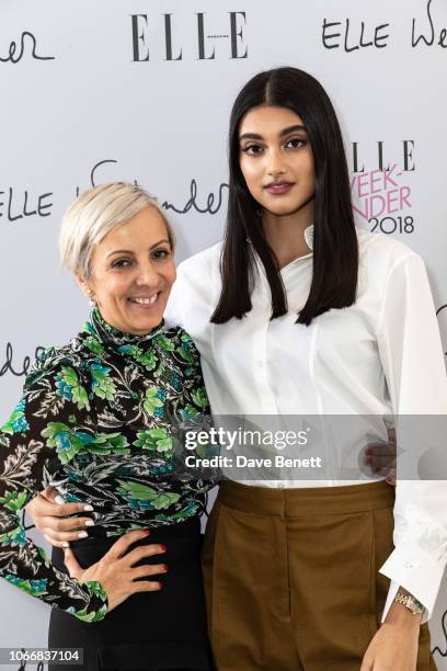 Anne-Marie Curtis and Neelam Gill attend day one of ELLE Weekender at The Saatchi Gallery on November 30, 2018 in London, England.