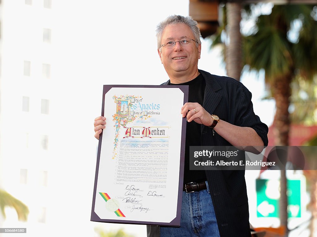 Alan Menken Honored On The Hollywood Walk Of Fame
