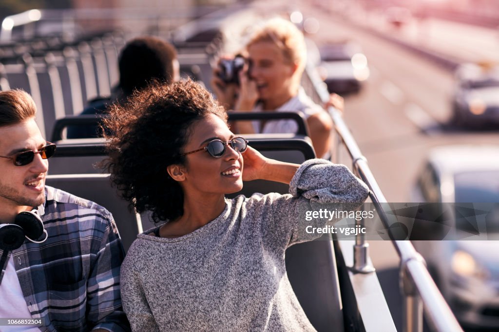 Open Top Bus Tour In The City