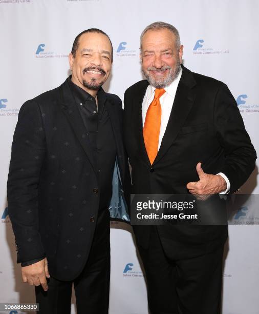 Ice-T and Dick Wolf attend Friends Of The Saban Community Clinic's 42nd Annual Gala at The Beverly Hilton Hotel on November 12, 2018 in Beverly...