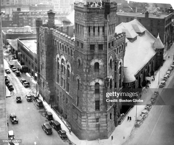 The Armory of the First Corps of Cadets in Boston is pictured in an undated photo.