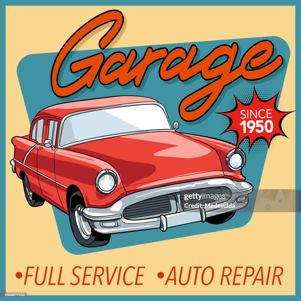 Vintage Car Vector