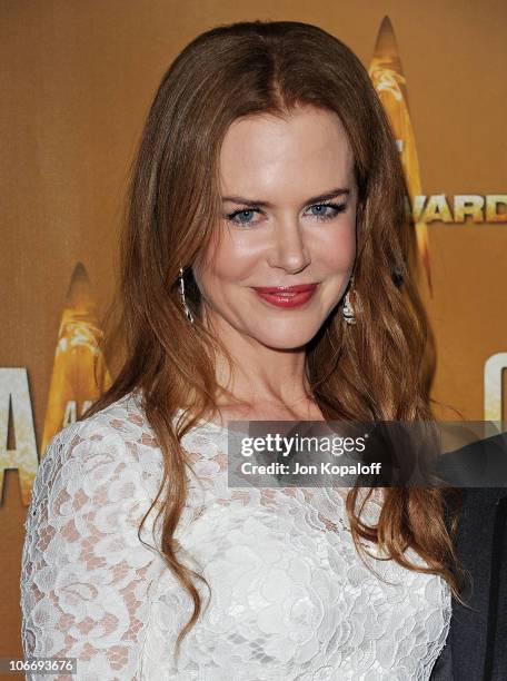 Actress Nicole Kidman arrives at the 44th Annual CMA Awards at the Bridgestone Arena on November 10, 2010 in Nashville, Tennessee.