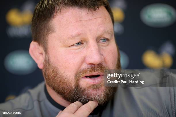 Wasps Rugby Director of Rugby, Dai Young during a media session at Broadstreet RFC on November 13, 2018 in Coventry, England.