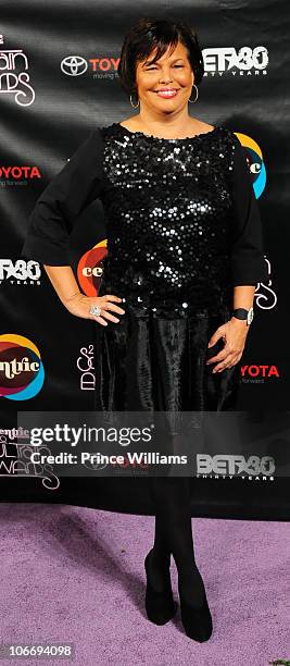 President and CEO of BET Debra L. Lee attends the 2010 Soul Train Awards at the Cobb Energy Center on November 10, 2010 in Atlanta, Georgia.