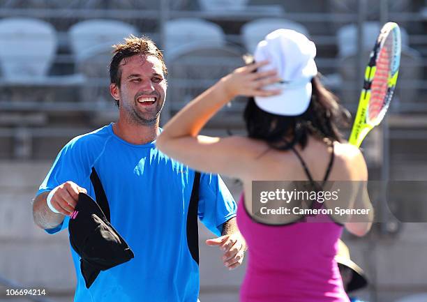 Pat Rafter Rips Shirt 67 Australian Patrick Rafter On Centre Court Photos & High Res Pictures ...
