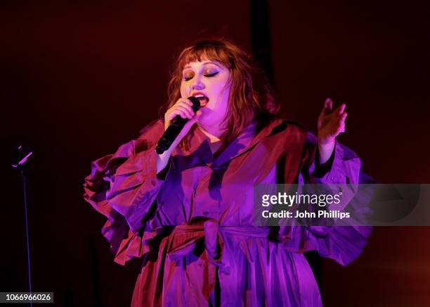 Beth Ditto performs at the gala dinner, in honour of Stella McCartney, winner of the Global VOICES Award for 2018, during #BoFVOICES on November 30,...