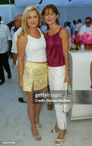 Jessica Capshaw and Sasha Alexander, both in Dior during Dior Dance for Life to Benefit the Aaliyah Memorial Fund, a Program of the Entertainment...