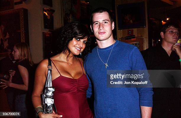 Jennifer Gimenez & Brendan Fehr during World Premiere Of "The Battle Of Shaker Heights" - After Party at Hard Rock Restaurant in Universal City,...