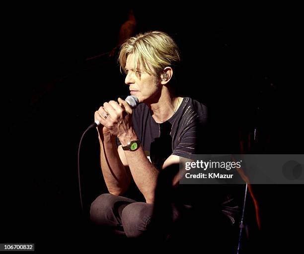 David Bowie during David Bowie Gives Fans a Strong Dose of "A Reality Tour" at Special Poughkeepsie Warm Up Show For His Upcoming World Tour at The...