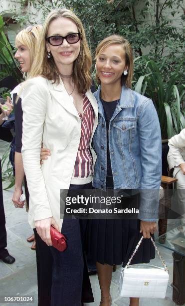 Peggy Lipton and Rashida Jones during Chanel Co-Hosts a Mother and Daughter Charity Luncheon to Benefit The Accelerated School at Guber's Home in Bel...